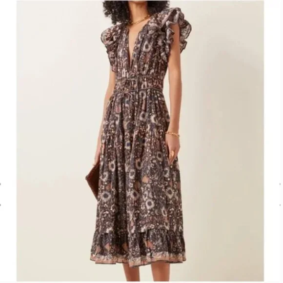rose gold lace dress with sleeves Lace Cap Sleeve Beaded Sheath Dress missy / 6 / rose-gold main image 0